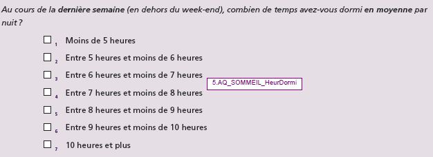 S- Question HeurDormi_Sommeil